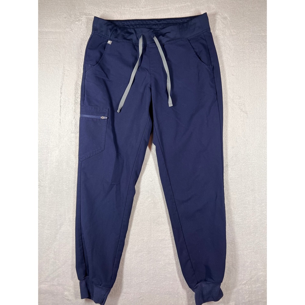 Figs Technical Collection Navy Blue Scrub Jogger Pants W18SW2005 Womens Medium